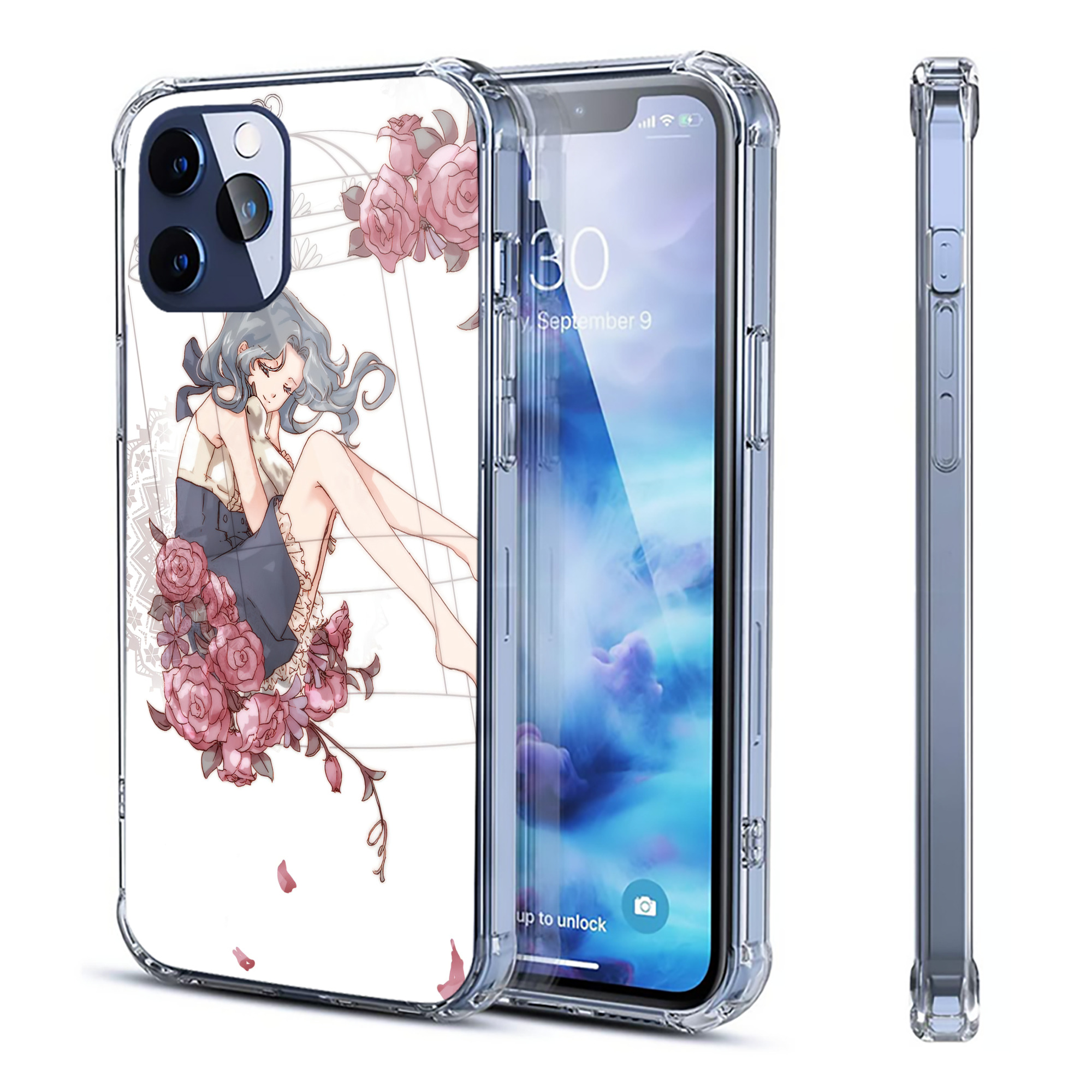 （画像用） 美少女戦士セーラームーン Sailor Moon 【iPhone 12シリーズ対応】透明スマホケース（クリアソフトケース）